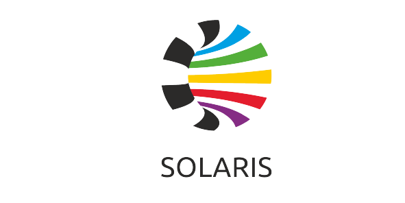 solaris logo rainbow and black
